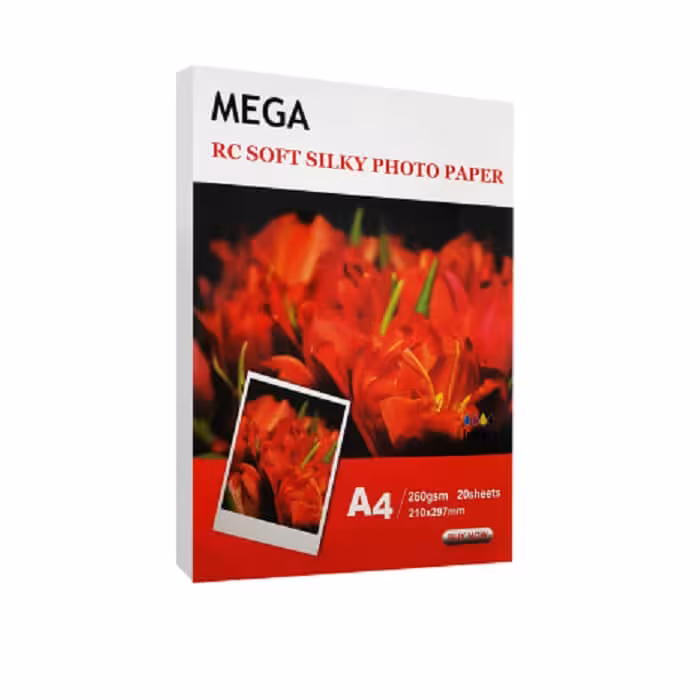 کاغذ فتو گلاسه مات 260 گرم مگا سایز A4