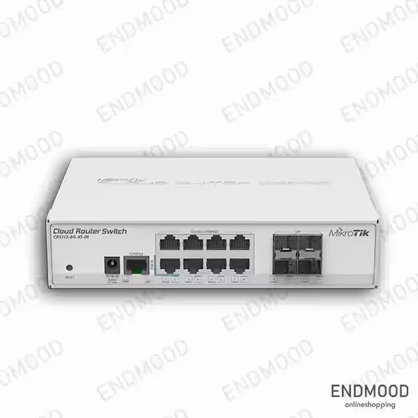 سوئیچ روتر 8 پورت میکروتیک مدل Mikrotik CRS112-8G-4S-IN