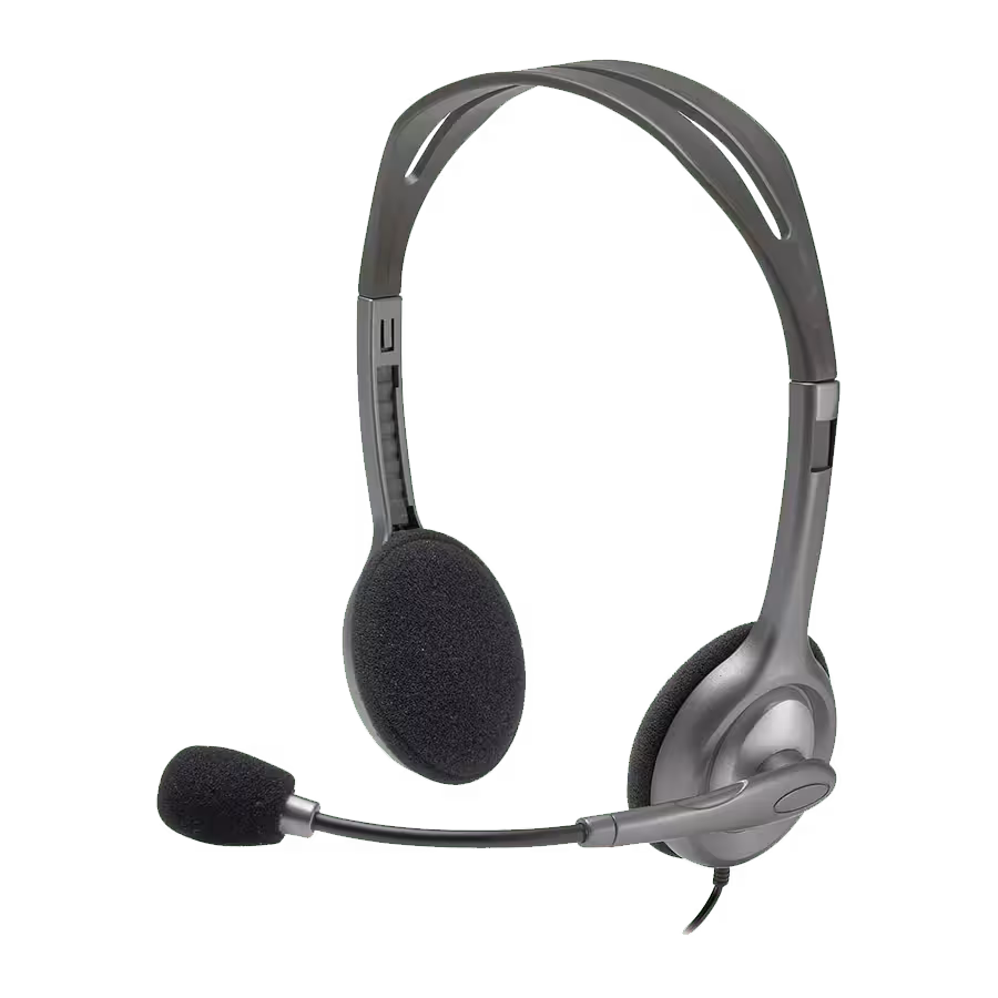هدست لاجیتک Logitech Headset H110 Ag Dark Grey | فروشگاه گیمینگ تکاف
