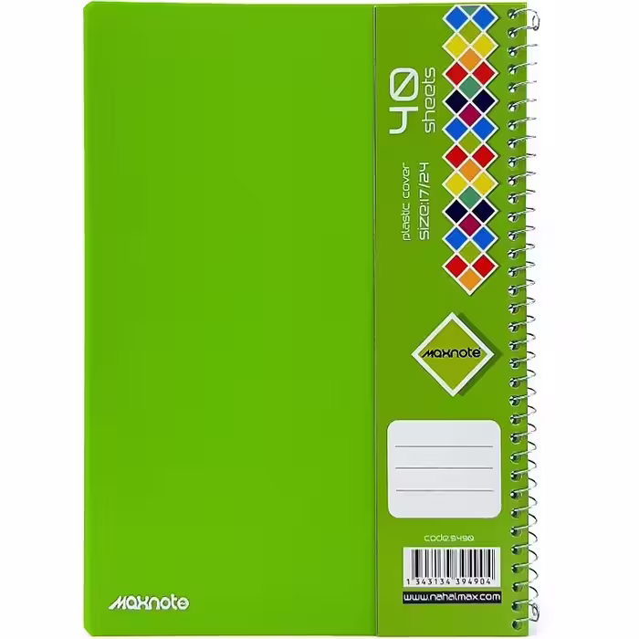 دفتر 40 برگ سیمی PP کد 9490.طرح 3