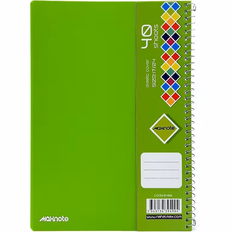 دفتر 40 برگ سیمی PP کد 9490.طرح 3
