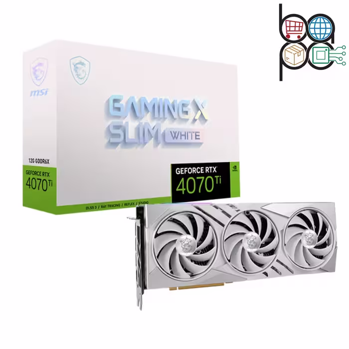 کارت گرافیک MSI RTX 4070 Ti GAMING X SLIM WHITE 12G