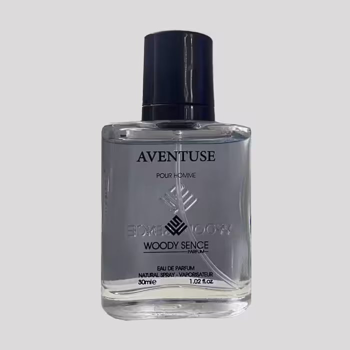 عطر ادکلن جیبی وودی سنس مدل Aventuse حجم 30 میلی لیتر