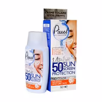 کرم ضدآفتاب SPF50 بی رنگ پوست خشک و حساس پیکسل 50 میلی لیتر Pixxel