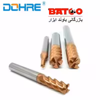 فرز بال نویز 2F R2.5X20X5X75 دوهره HRC58 راکول Ball Nose
