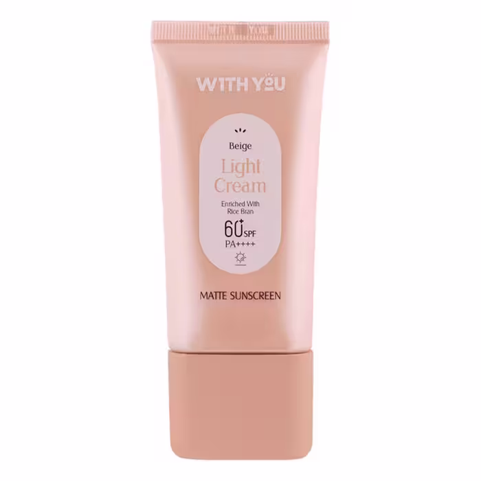 ویت یو کرم ضد آفتاب مات رنگی بژ روشن SPF 60