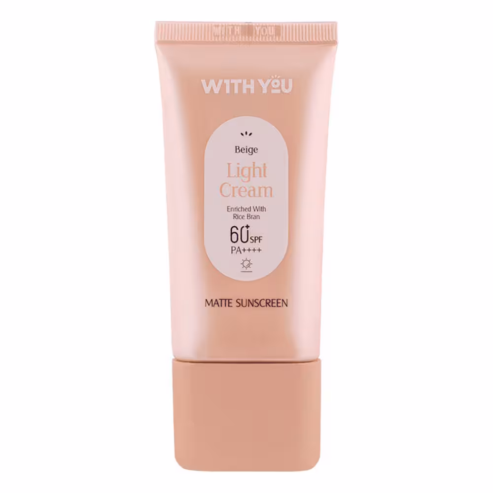 ویت یو کرم ضد آفتاب مات رنگی بژ روشن SPF 60