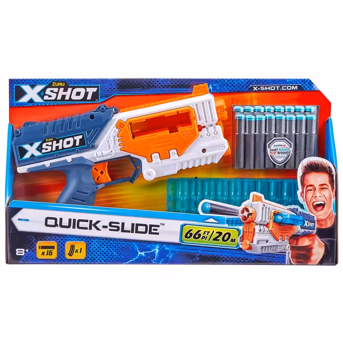 تفنگ ایکس شات زورو ZURU X-Shot Quick-Slide 36401