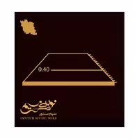 سیم سنتور گره خورده ویژه سفید ۰۴۰ نوین سیم