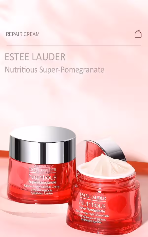 کرم مرطوب کننده و ابرسان انار استی لادر  شفاف کننده فوق العاده پوست از بین برنده منافذ باز پوست حجم 50 میل  ساخت انگلستان