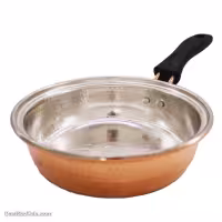 ماهیتابه مسی کوچک زنجان دسته دار سایز 1 کد PA-26