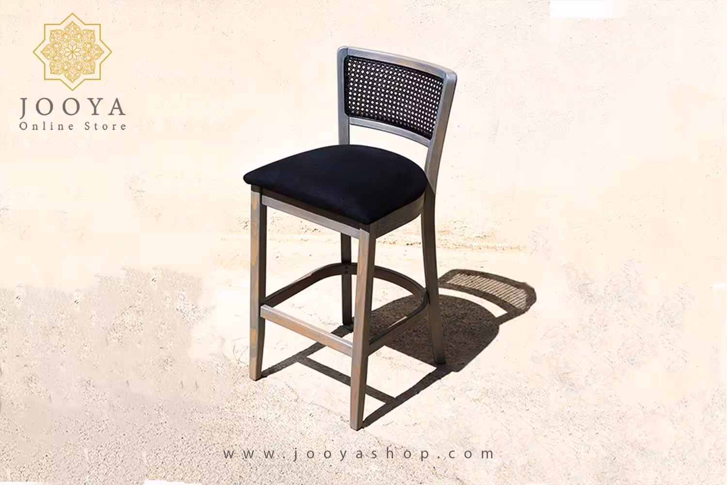 صندلی کانتر حصیری مدل بوریا