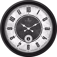 ساعت دیواری شوبرت مدل بلو مشکی کد 6439