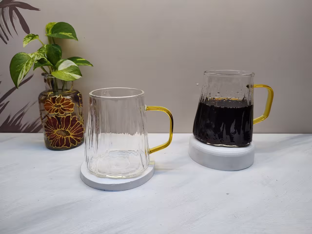 لیوان پیرکس تنه درختی