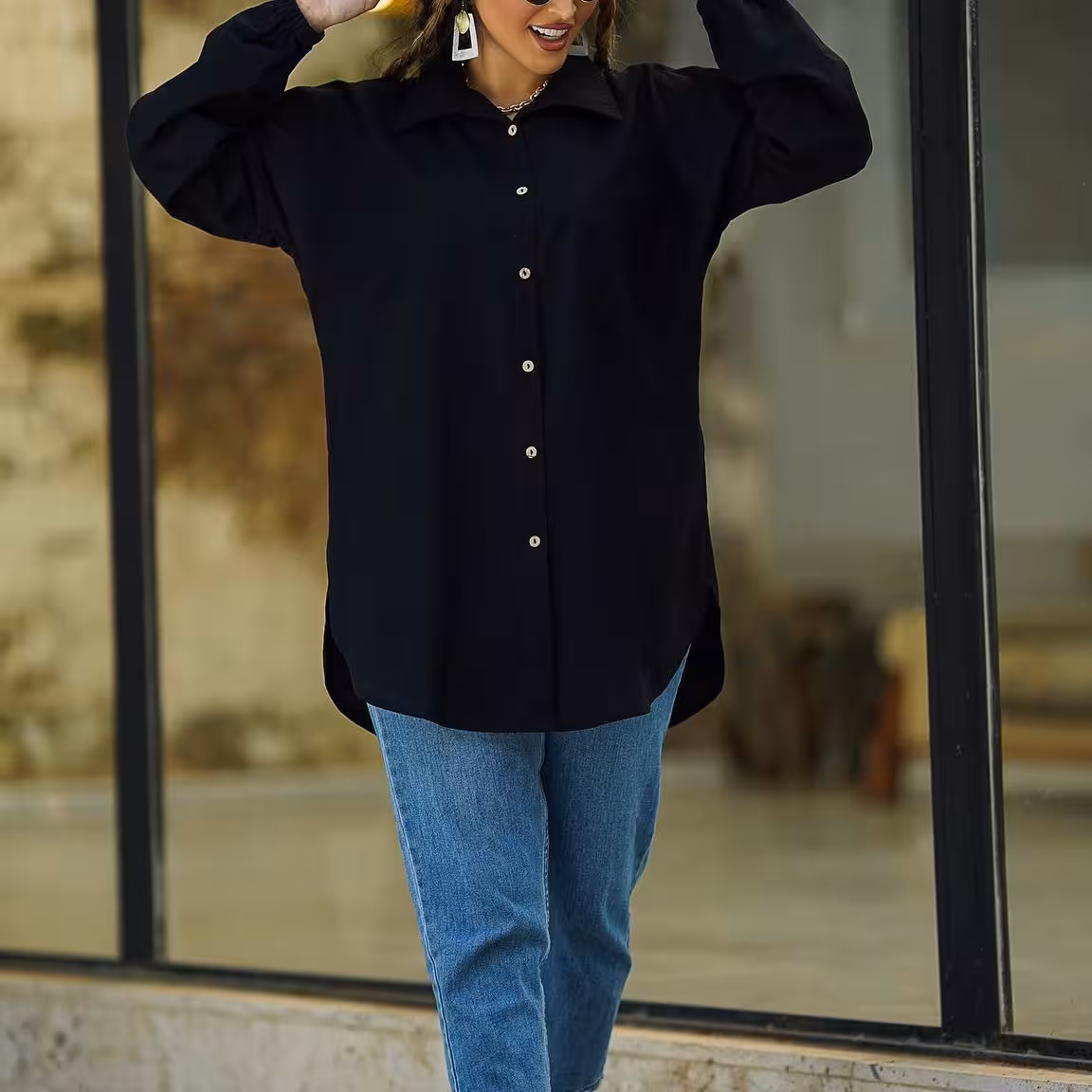 شومیز زنانه مشکی