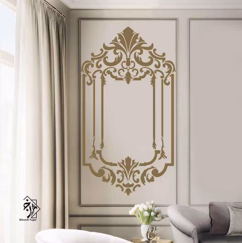 شابلون دیواری کلاسیک کد 422