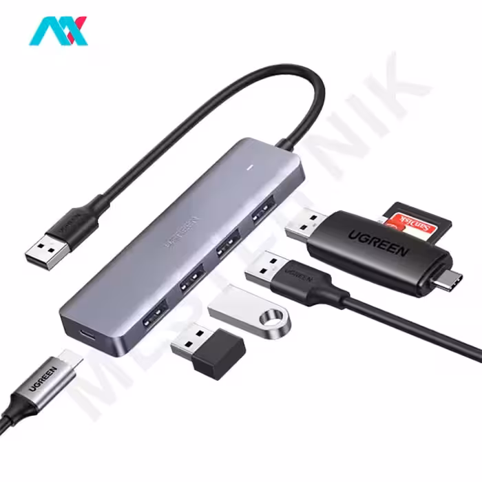 هاب 4 پورت USB3.0 با سری USB3.0 یوگرین مدل CM219- 50985