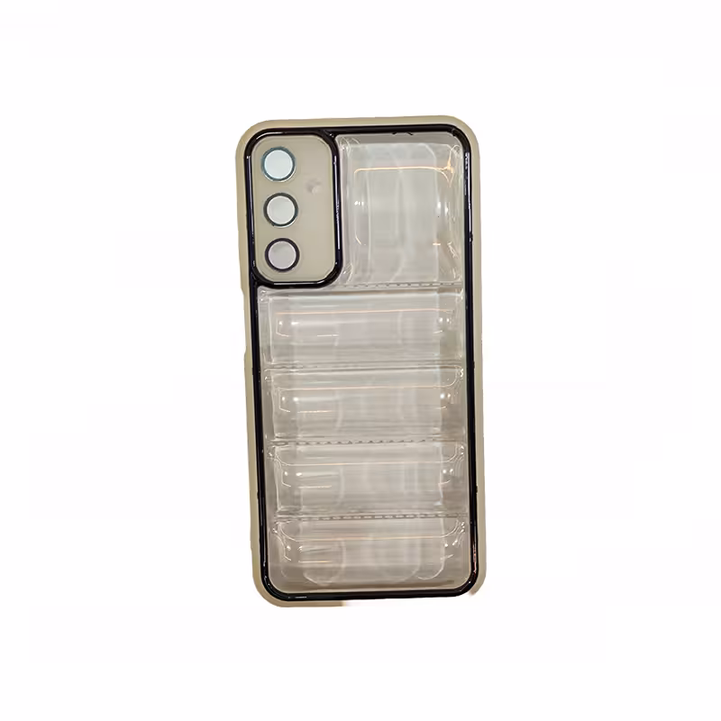 قاب گوشی سامسونگ A24 4G طرح ساده شفاف دور مشکی