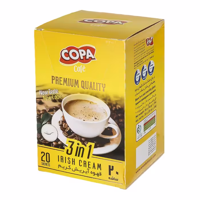 قهوه آیریش کریم 20 عددی کوپا