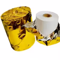 رول پرینتر حرارتی مشکی طلایی 8cm