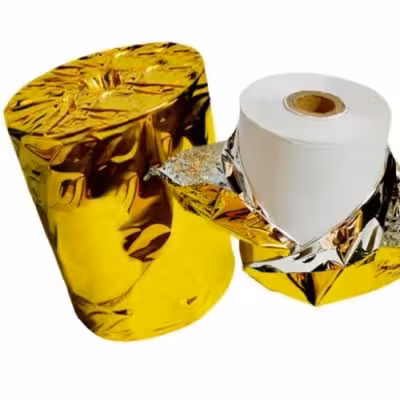 رول پرینتر حرارتی مشکی طلایی 8cm