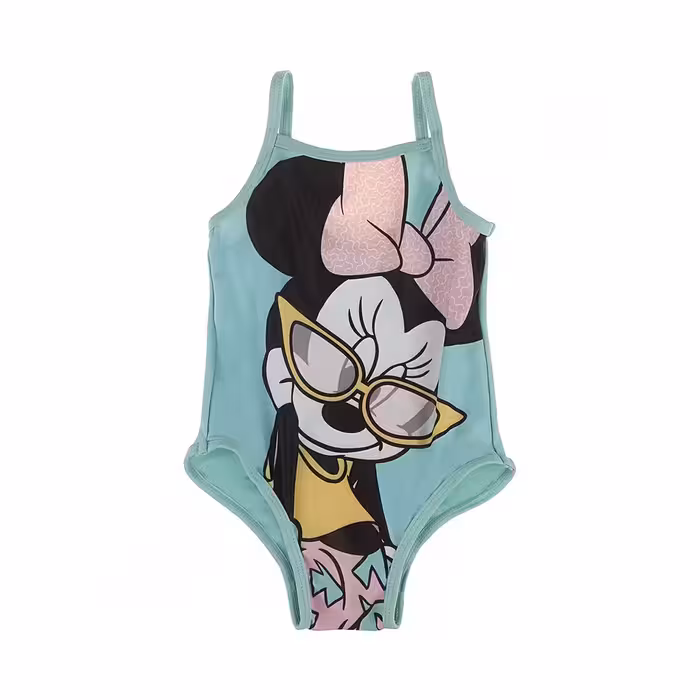 مایو شنا بچه گانه دخترانه یک تکه KIABI 02 MGH | سبز/مشکی