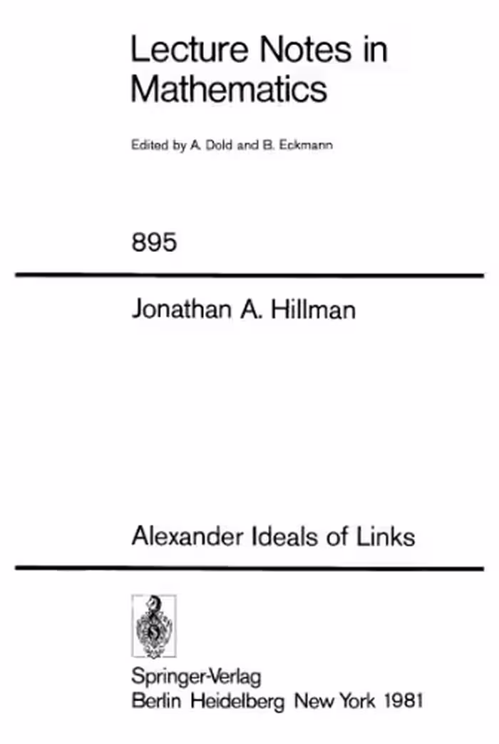 خرید و دانلود نسخه کامل کتاب Alexander Ideals of Links