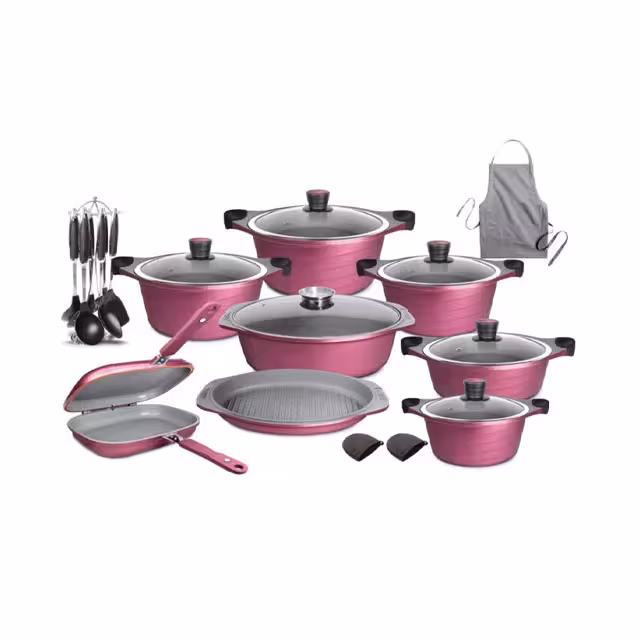 سرویس پخت و پز 25 پارچه ام جی اس طرح ایتالیا کد B