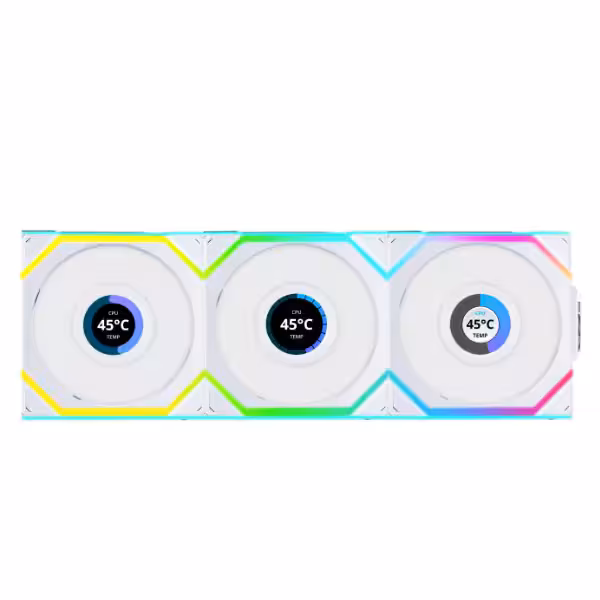 فن وایرلس 3 تایی کیس گیمینگ لیان لی مدل UNI Fan SL-Wireless 120 White