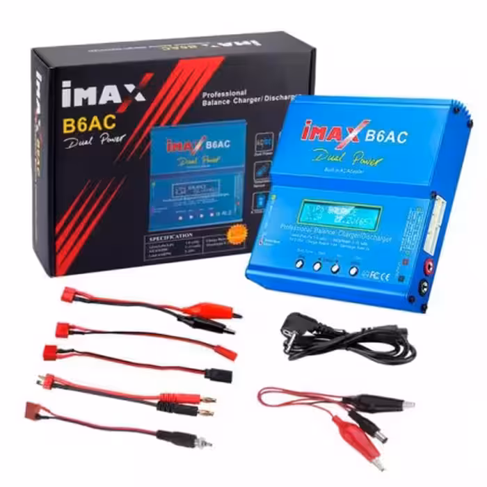 شارژر- دشارژر باتری IMAX 80W مدل B6AC دارای نمایشگر و پورت بالانس