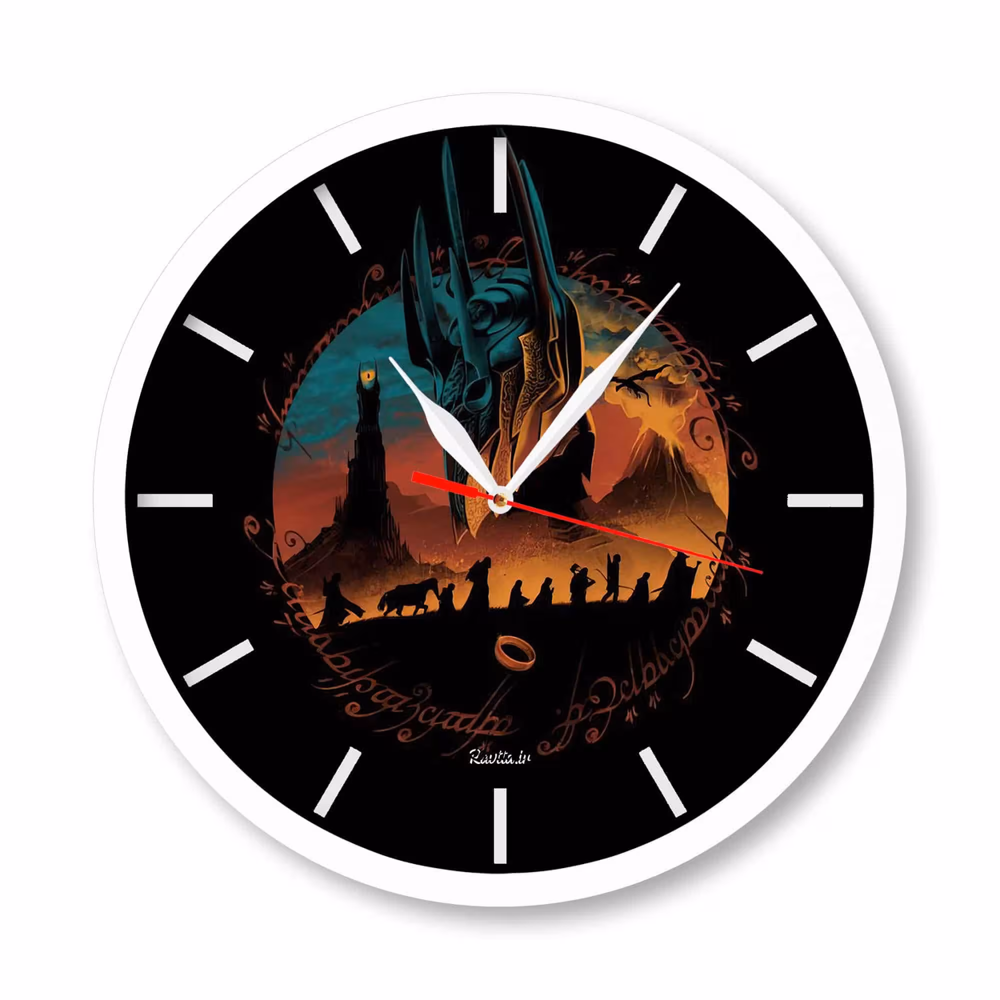 ساعت‌ دیواری راویتا طرح ارباب حلقه‌ها کد 3321