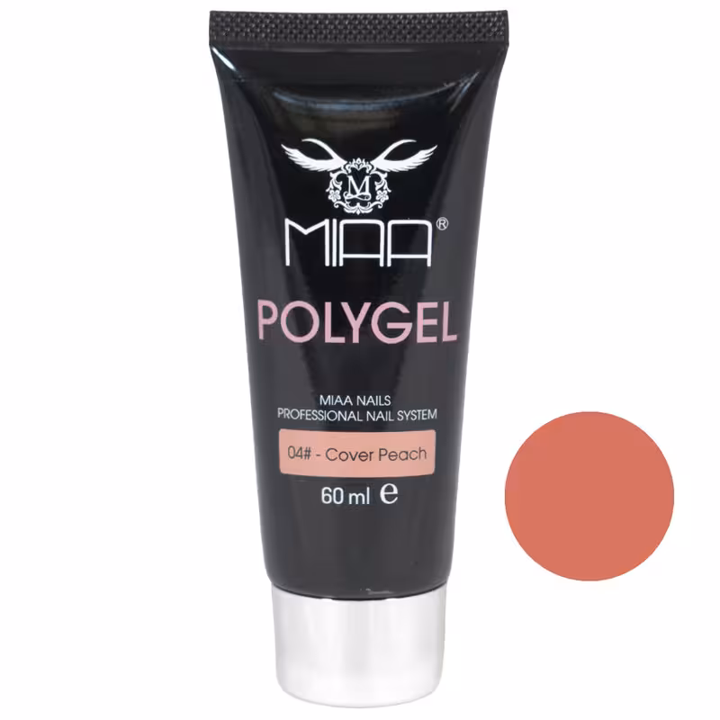 پلی ژل کاشت ناخن میا مدل COVER PEACH_04 حجم 60 میلی لیتر