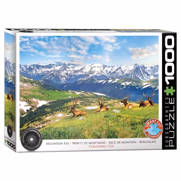 پازل 1000 تکه یوروگرافیکس Eurographics طرح الک ماونتن (وایومینگ)
