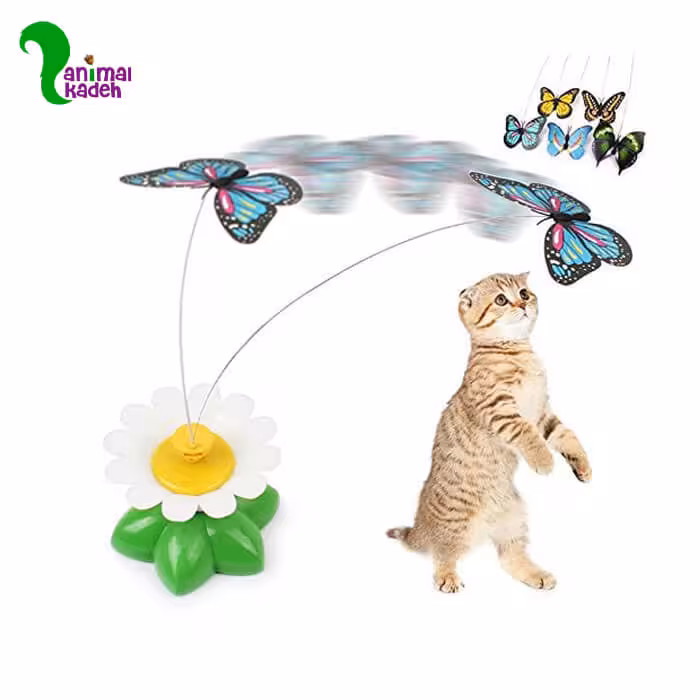 اسباب بازی گربه مدل پروانه چرخان متحرک