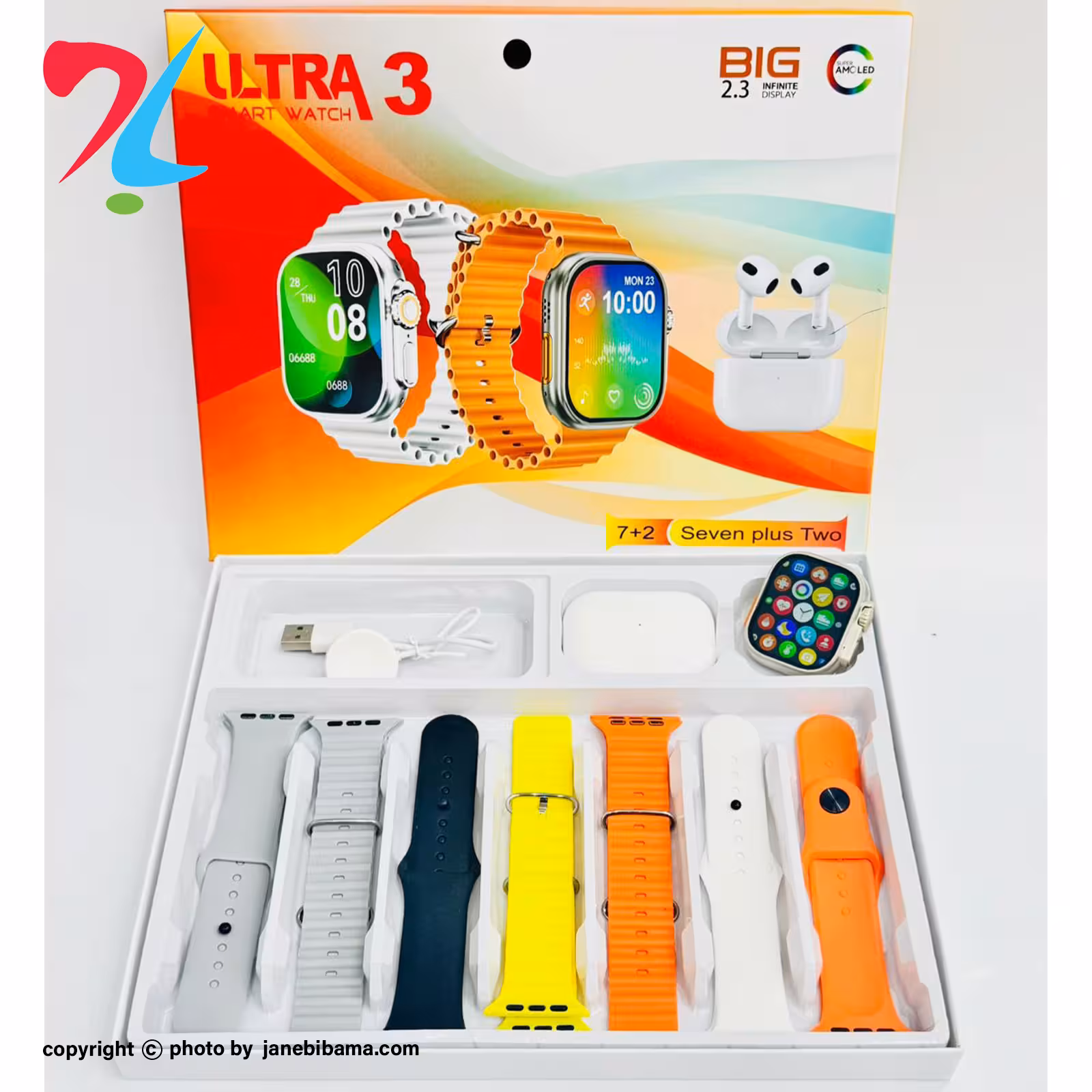 ساعت هوشمند مدل Ultra3 همراه با ایرپاد