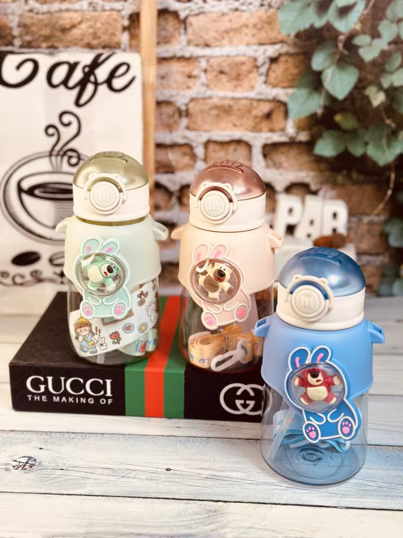 قمقمه نی دار خرسی کودک کد 5033