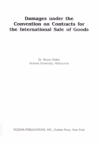 خرید و دانلود نسخه کامل کتاب Damages under the Convention on Contracts for the International Sale of Goods