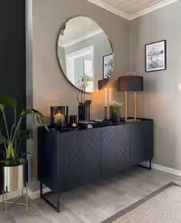 میز کنسول چوب و فلز کد روستیک  8685