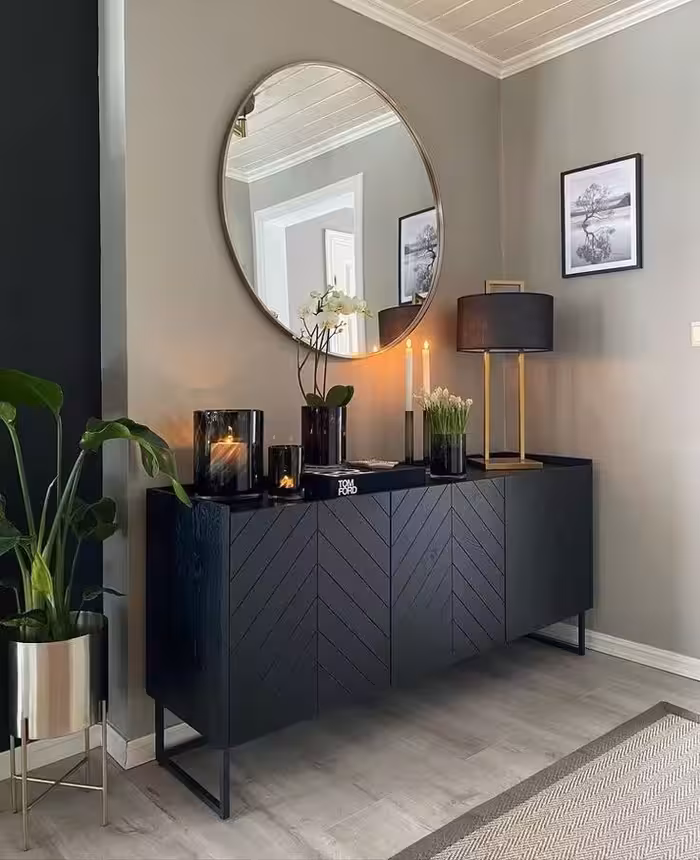 میز کنسول چوب و فلز کد روستیک  8685