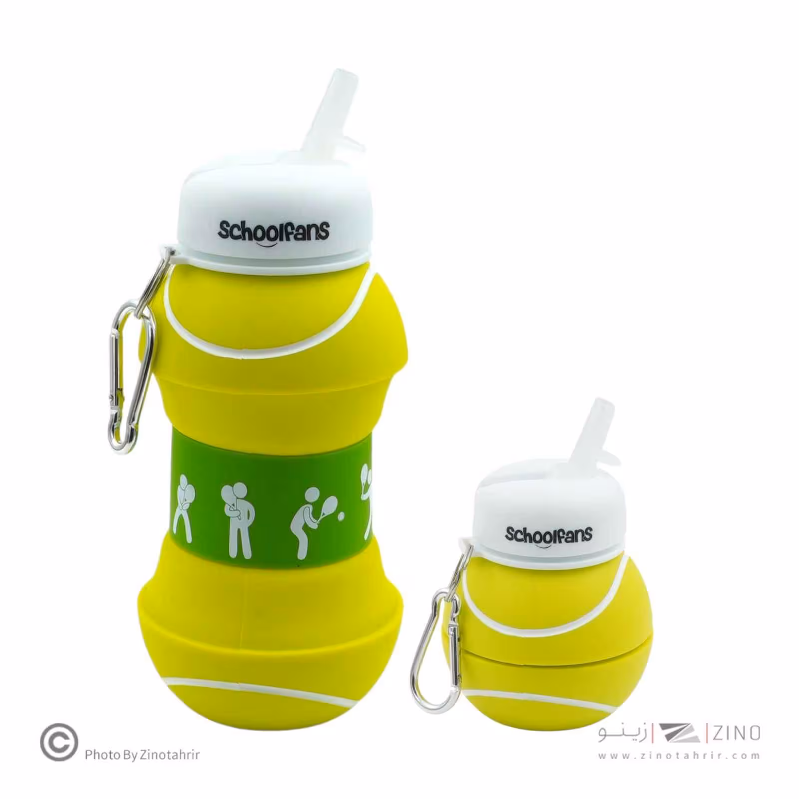 قمقمه سیلیکونی تاشوتوپ تنیس اسکول فنز کد9316