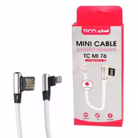 کابل شارژ و دیتا Power Bank آیفون مدل TC MI 76 تسکو (زاویه 90 درجه)