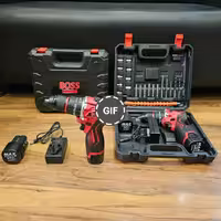 دریل شارژی 24ولت براشلس چکشی باس مدل BS4030