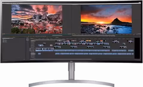 مانیتور ال جی  CURVED 38WK95C-W سایز 38 اینچ با بهترین قیمت