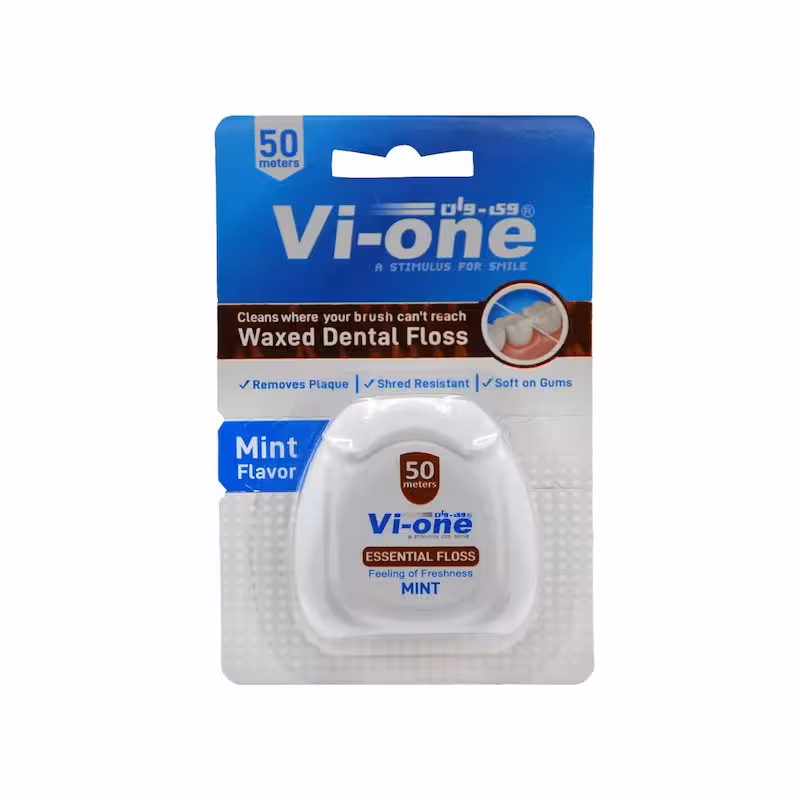 نخ دندان با پوشش موم و طعم نعنا وی وان