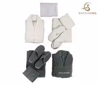 ست حوله دوقلو میکرو سفید و سبز تیره