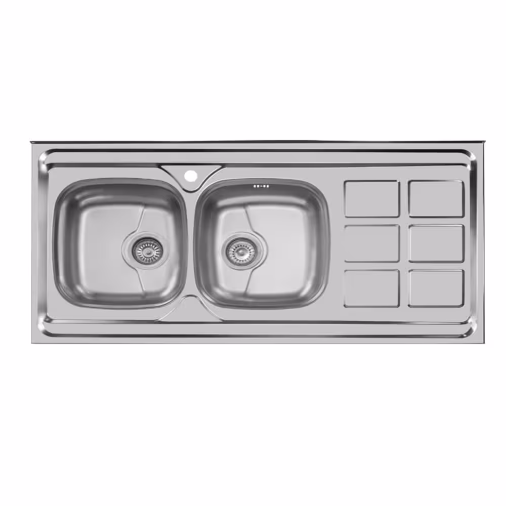 سینک استیل روکار اخوان کد 166