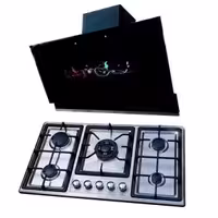 ست اجاق گاز صفحه ای و هود دنپاسر مدل T90Fn