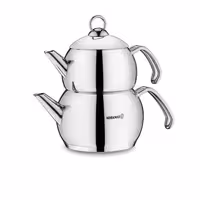 کتری و قوری مدل A104 tombik کرکماز / KORKMAZ A104 TOMBIK KETTLE & TEAPOT