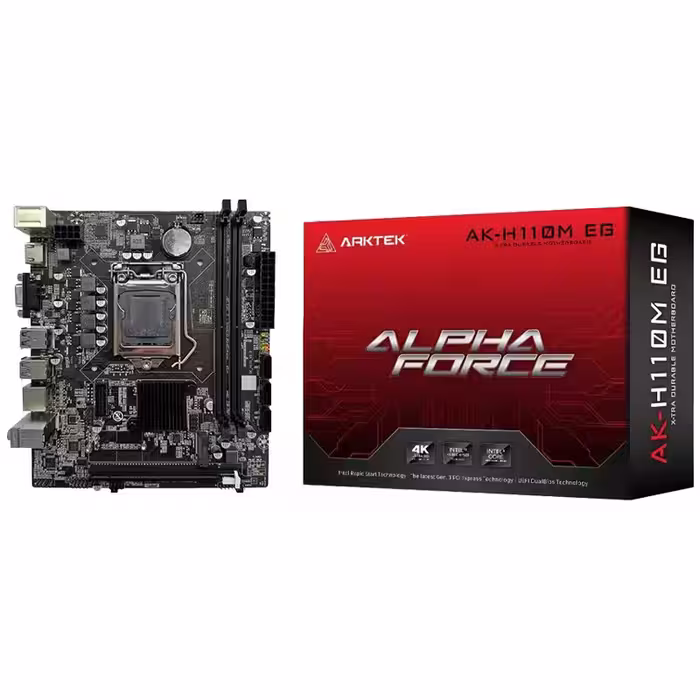 مادربرد آرک تک مدل AK-H110M EG DDR4 با سوکت پردازنده اینتل LGA 1151