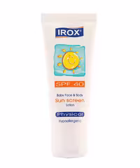 لوسیون ضدافتاب صورت وبدن spf40 کودک ایروکس